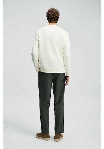 Lufian Cooper Erkek Sweatshirt 112030177 Ekru