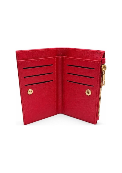 Adelina Bags Kadın Timsah Deseni Görünümlü Basic Küçük Kırmızı Cüzdan Kırmızı
