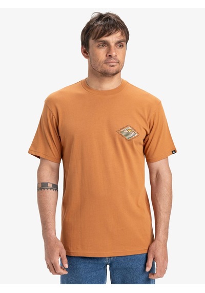 Quiksilver Evo Future Islands Ss Erkek T-shirt-29750 Kahverengi