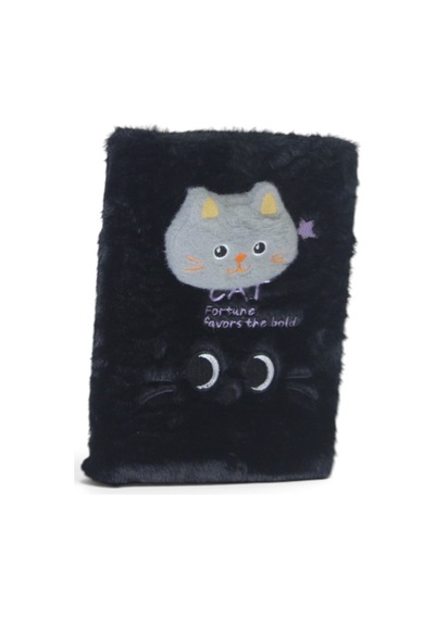 14x20 Cm Peluş Hatıra Günlük Anı Defteri 80 Yaprak Çizgili 13 Çok Renkli