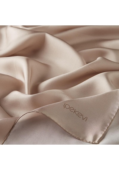 İpekevi Düz Twill İpek Eşarp - Nude Nude