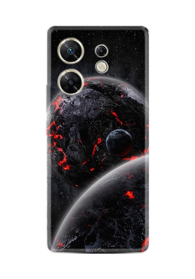 Poco X6 5g Kılıf Desenli Silikon Platinium Series Dark World 1867