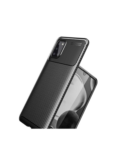 Galaxy Uyumlu A31 Kılıf Zore Negro Silikon Kapak Kahverengi