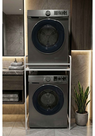 Çamaşır Makinesi Rafı Metal Beyaz 66 Cm Çok Renkli
