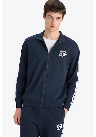 Defacto Nefes Alabilen Boxy Fit Sweatshirt F0106AX25AU Lacivert