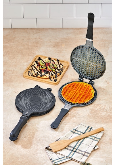Polochef Döküm Waffle Tavası Bakalit Sap