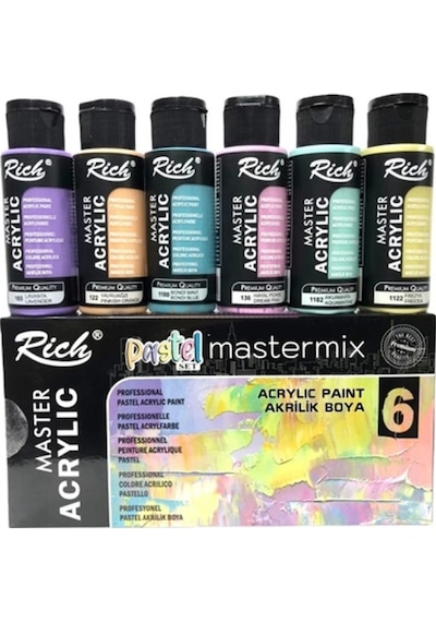 Master Mix Akrilik Pastel Set 60 Cc 6'lı 060-11408 Tek Renk