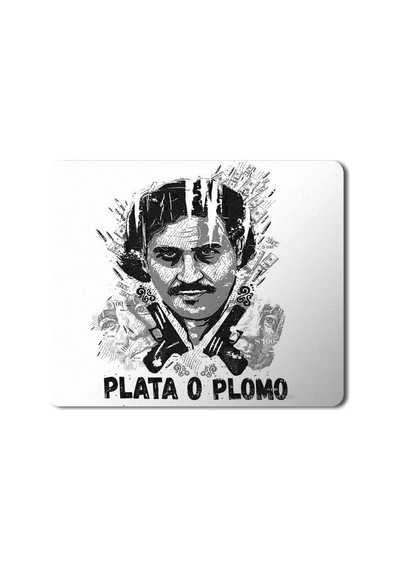 Escobar Plato O Plamo Baskılı Mousepad Mouse Pad