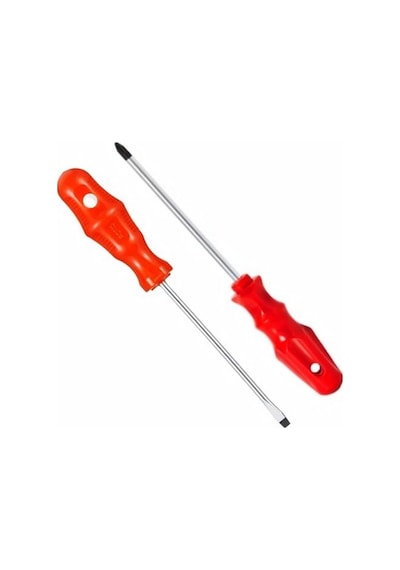 Ergonomik 2 Li Tornavida Seti, Düz Ve Yıldız Uçlar İle Kullanışlı