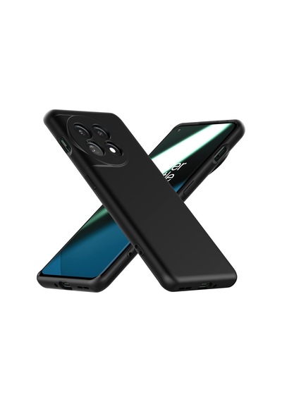 Caseonn Oneplus 11 Kılıf Kamera Korumalı Mikrofiber Astarlı Lansman Siyah