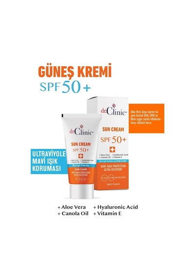 Dr. Clinic 50 Faktör Güneş Kremi 50 ml | Cilt Koruma Ve Güneşten Koruma