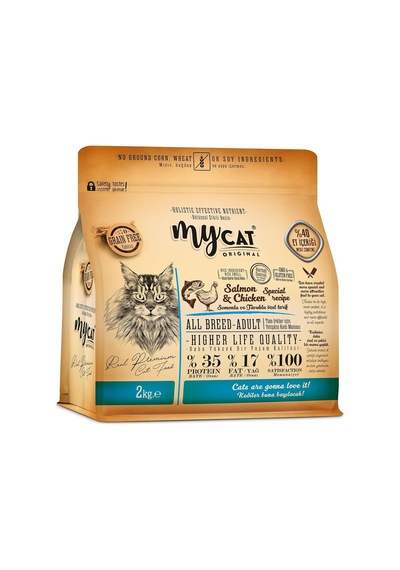 Original Tahılsız Somonlu Tavuklu Kedi Maması 2 Kg