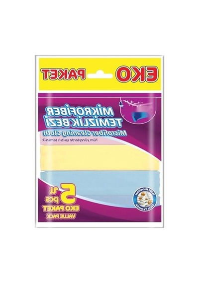 5'li Mikrofiber Temizlik Bezi Seti, Yüksek Emicilik Ve Çizmez
