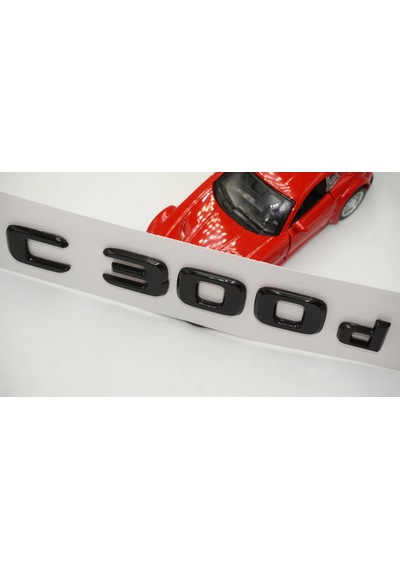 C 300d Bagaj Parlak Siyah ABS 3M 3D Yazı Logo