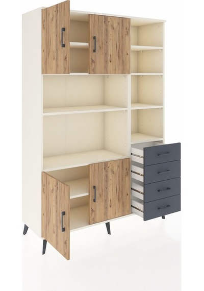 Hyperion Dolap 9 Raflı 4 Çekmeceli 4 Kapaklı 132x44x195 Aytaşı-çam/antrasit Atlas Çam/antrasıt Hyperion Dolap 9 Raflı 4 Çekmeceli 4 Kapaklı 132x44x195 Aytaşı-çam/antrasit Atlas Çam/antrasıt