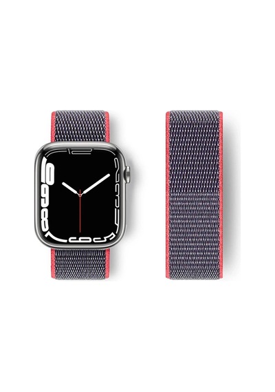 Watch 42mm Hasırlı Cırtcırtlı Kordon - Pembe Diğer