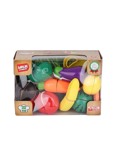 Urt007-kutu-2ab 22 Pcs Kesilebilien Sebze Meyveler Renkli