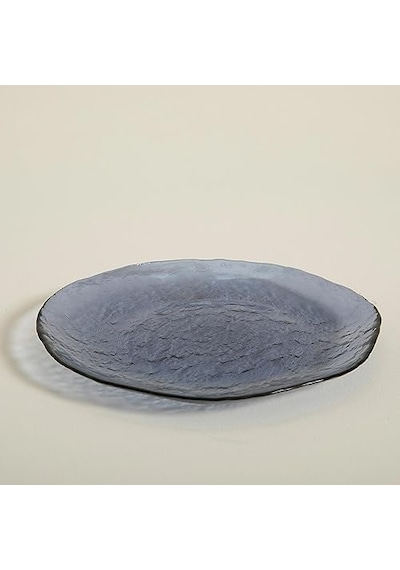 Dune Servis Tabağı, Mavi/ 28cm Açık Gri