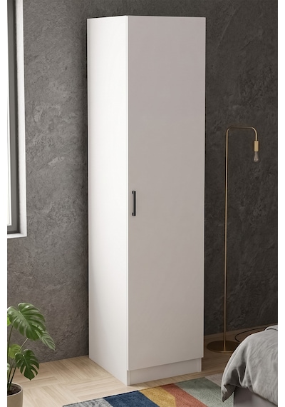 Royem Gardrop Elbise Dolabı Raflı Elbise Dolabı Beyaz