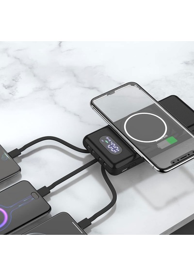 10.000 Mah Taşınabilir Hızlı Şarj Aleti/wireless Powerbank W01