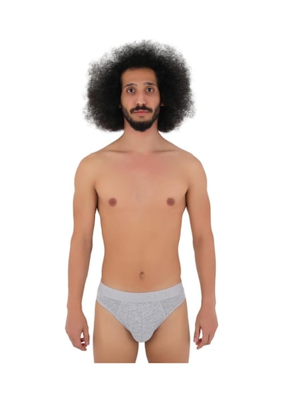 Cnt Erkek Slip Külot Boxer Bel Likralı 6'lı Premium Kutuda Gri Gri