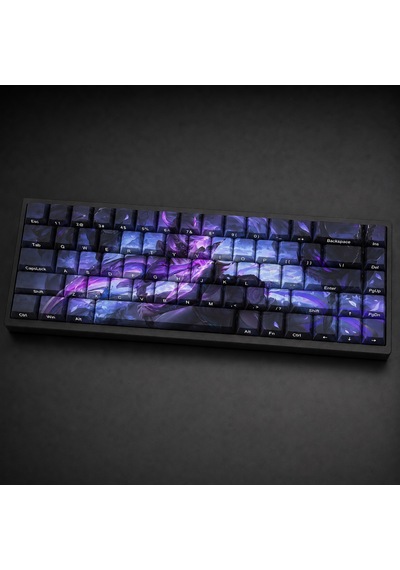 68 Tuşlu Spirit Blossom Akali Temalı Pbt Klavye Tuş Başlığı Seti Yan Baskılı, Boya Süblimasyonlu, Cherry Profil