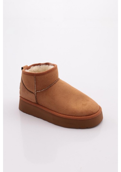 Pierre Cardin Benetton Bn-50167 Kadın Ugg Bot Taba