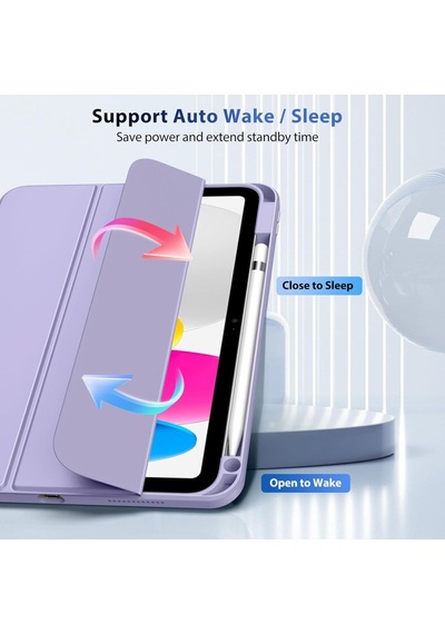 Apple İpad Uyumlu Air 11inç M4/m3/m2 2026-2024 Kılıf Grafiti Şeffaf Kalem Bölmeli