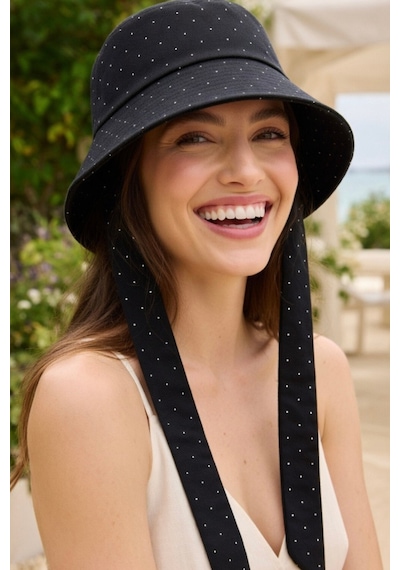 Mollycrush Kadın Siyah Pırlanta Taşlı Bucket Şapka Işıltılı Bağlama Detaylı Gabardin Işıltılı Balıkçı Modeli Pırlantalı Siyah Mollycrush Kadın Siyah Pırlanta Taşlı Bucket Şapka Işıltılı Bağlama Detaylı Gabardin Işıltılı Balıkçı Modeli Pırlantalı Siyah