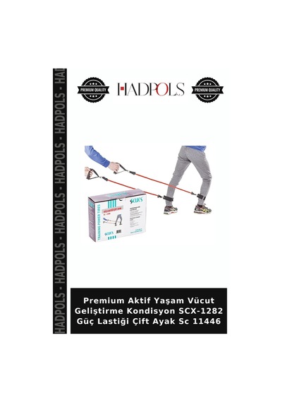 Premium Aktif Yaşam Vücut Geliştirme Kondisyon Scx-1282 Güç Lastiği Çift Ayak Sc 11446 Çok Renkli