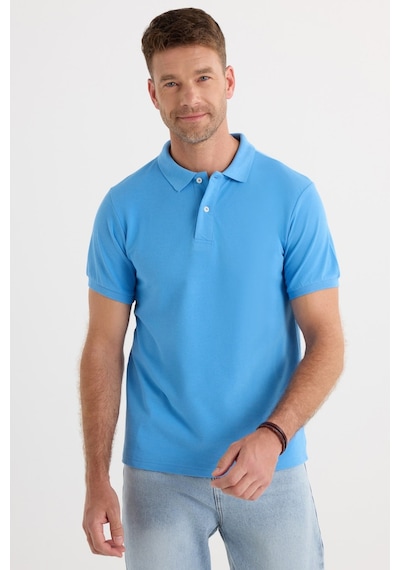 Tudors Erkek Slim Fit Dar Kesim Premium Seri %100 Pamuk Yumuşak Dokulu Merserize Mavi Polo Yaka Tişört -50907 Tudors Erkek Slim Fit Dar Kesim Premium Seri %100 Pamuk Yumuşak Dokulu Merserize Mavi Polo Yaka Tişört -50907