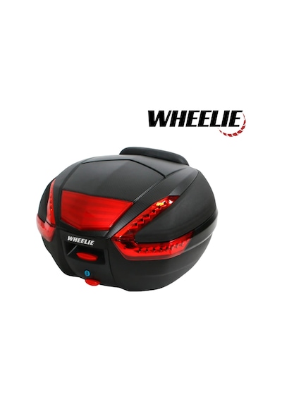 Wheelıe Xt62-b 38 Litre Motosiklet Arka Çanta Tak Çıkart Özellikli Siyah Su Geçirmez Abs Top Case  Üniversal