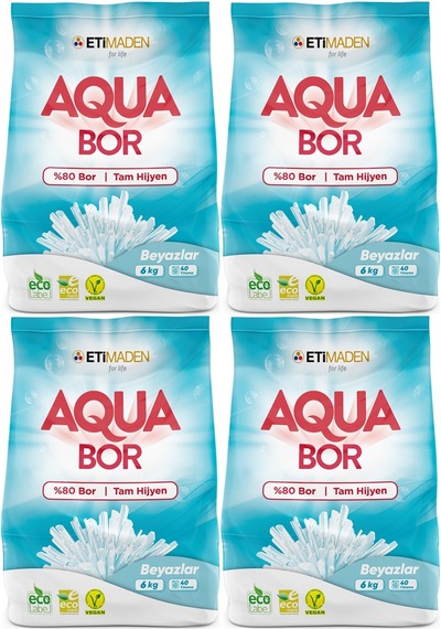 Boron Aquabor Matik Toz Çamaşır Deterjanı 24kg 160 Yıkama Renkli