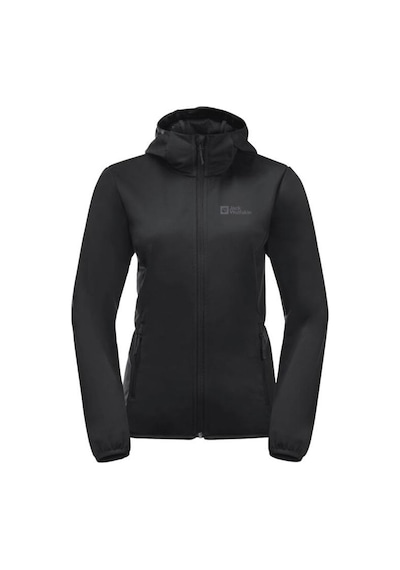 Jack Wolfskin Windhain Hoody W Kadın Ceket-siyah Siyah