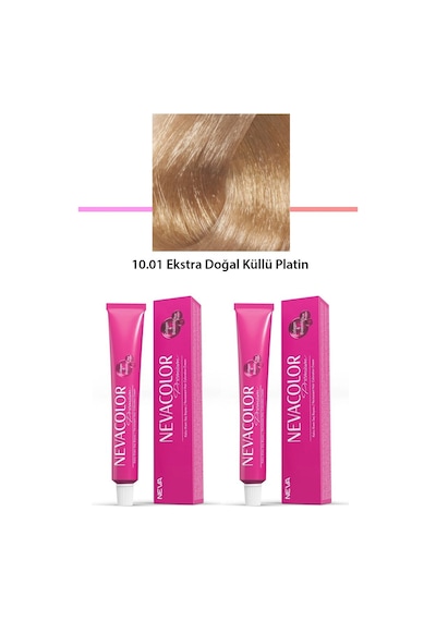 2 Li Set Premium 10.01 Ekstra Doğal Küllü Platin - Kalıcı Krem Saç Boyası 2 X 50 G Tüp