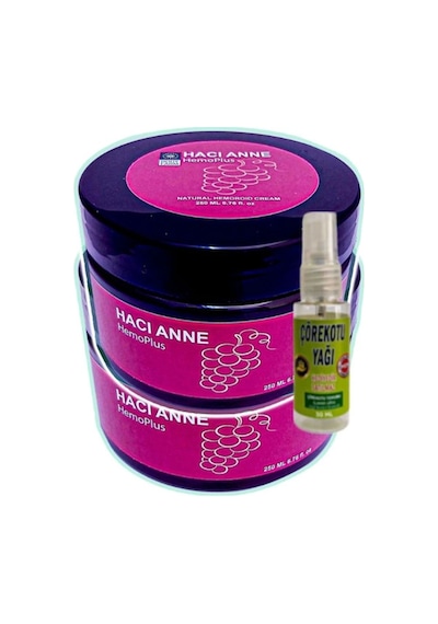 Süper Hemoplus Hacı Anne Bakım Kremi 200 Ml X 2 Adet + Çörek Otu Yağı 30 Ml