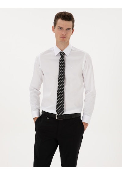 Pierre Cardin Erkek Beyaz Gömlek Basic 50315407-vr013