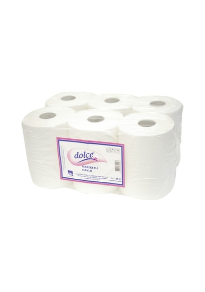 Dolce Hareketli Havlu 21 Cm 6'lı - Kapalı Dispenser İçin Hijyenik Kağıt Havlu Tarı
