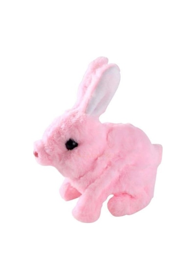 Aya Toys Pilli Peluş Tavşan 40098, Hareketli Sesli Peluş Tavşan 001
