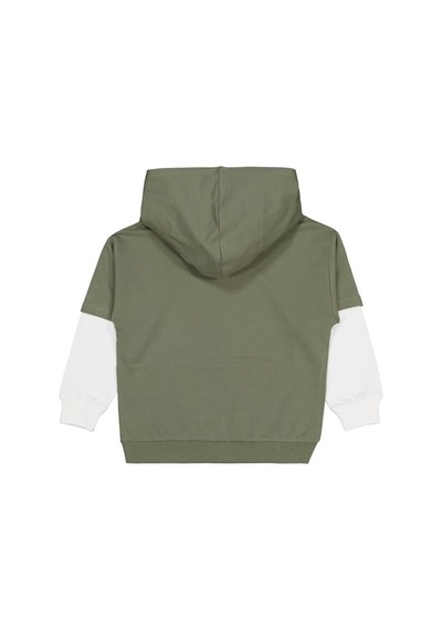 Civil Boys Stop Yıldız Baskılı 6-9 Yaş Sweatshirt - Haki