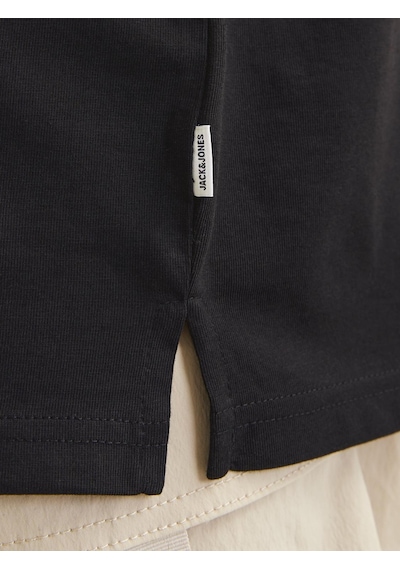 Jack & Jones Erkek Bisiklet Yaka Düz Renk Tişört - Charge Black Siyah