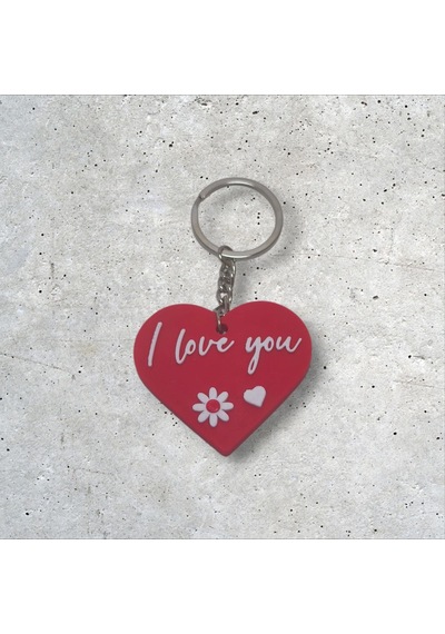 Kalp I Love You Anahtarlık