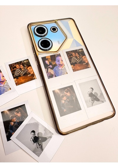 Mikro Polaraid Fotoğraf Baskısı Telefon Kılıfına Fotoğraf 4 Adet 5x7