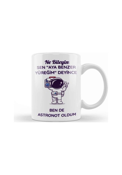 Aya Benzer Yüreğim Kupa Bardak Porselen Karışık