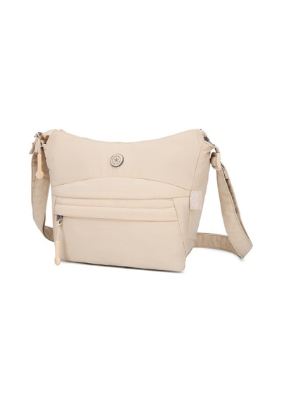 Smart Bags Mikro Poly Kumaş Postacı Kadın Çantası 3342 Bej