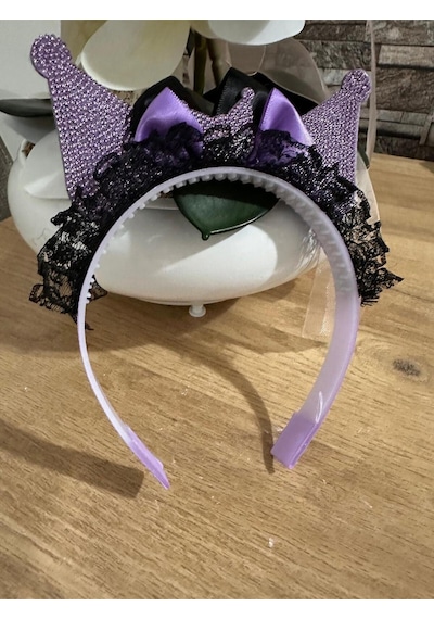 Kuromi Tüllü Taç Toka Pembe
