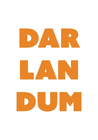 Darlandum Araba Sticker 17x17 Cm Turuncu