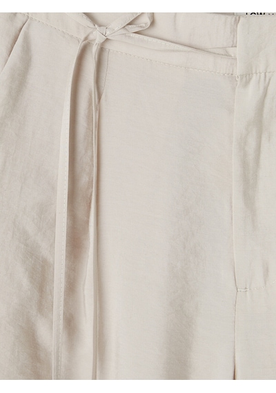 Lcw Modest Bej Beli Bağlamalı Modal Karışımlı Kadın Kumaş Pantolon