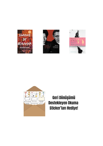 Mandarinler Ciltli + Başkalarının Kanı + Nelson Algren'e Aşk Mektupları + Okuma Sticker'ları