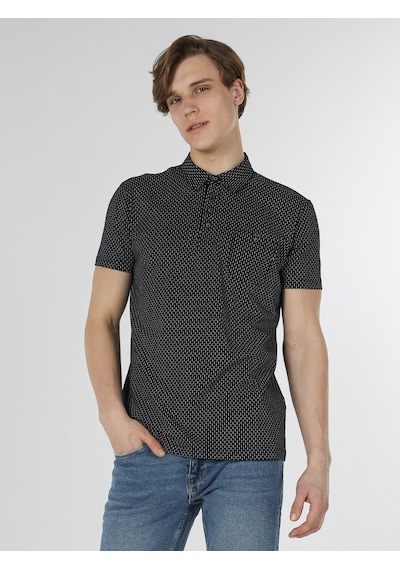 Colin'S Regular Fit Baskılı Lacivertvert Erkek Polo Yaka Tişört Cl1058474_Q1.V1_Nav